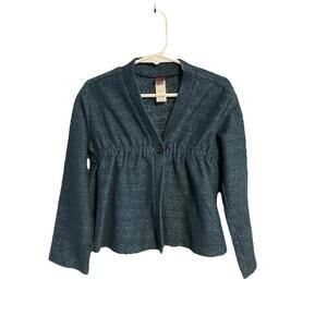 Tea Girls Cardigan Sweater Teal Size 5